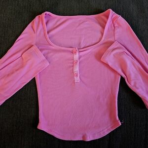Small Pink Dazy Long sleeve t-shirt